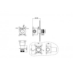 Boheme Управление термостатом UNO INOX 627-T-CTRL-INOX