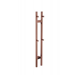 Boheme Полотенцесушитель электрический 2-трубы квадратный COPPER BRUSHED 728-CB