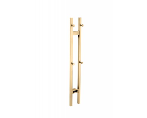 Boheme Полотенцесушитель электрический 2-трубы квадратный MATT GOLD 728-MG