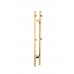 Boheme Полотенцесушитель электрический 2-трубы квадратный MATT GOLD 728-MG