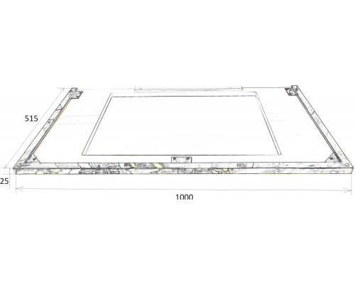 Подстолье LUCIDO 100см золото 771-100-G