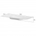 Armadi Art Раковина моноблок VOI 120см STONE FINISH LUNA 786-120-SF-L без отв.