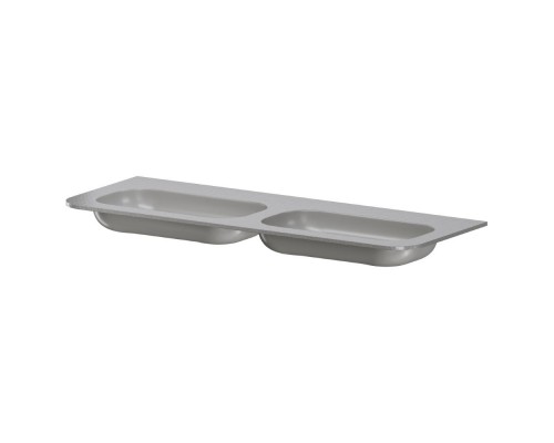 Armadi Art Раковина моноблок VOI 140см (двойной) STONE FINISH LUNA 786-140-SF-L без отв.