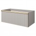 Armadi Art QUATRO 1 100CM тумба рифл CASHMERE FUGA профиль MATT GOLD 790-M1-100-CM-RIB-MG