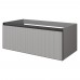 Armadi Art QUATRO 1 100CM тумба рифл с подсв. внутри LUNA FUGA профиль ANTHRACITE 790-M1-100-L-RIB-A-LED
