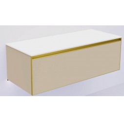Armadi Art QUATRO 1 120CM тумба DAPHNE профиль MATT GOLD + внутр. подсв. 790-M1-120-D-MG-LED