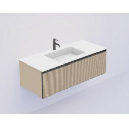 Armadi Art QUATRO 1 120CM тумба рифл DAPHNE профиль ANTHRACITE + внутр. подсв. 790-M1-120-RIB-D-A-LED