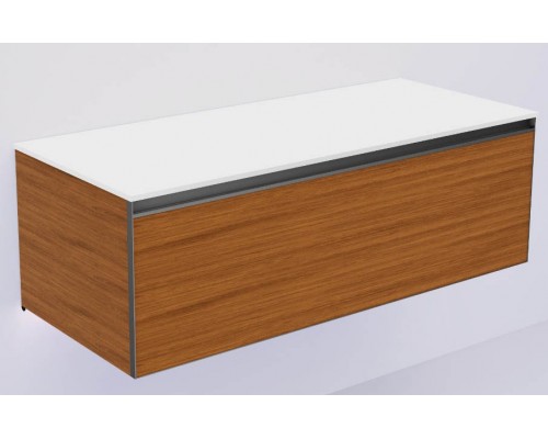 Armadi Art QUATRO 1 120CM тумба WILLOW профиль ANTHRACITE + внур. подсв. 790-M1-120-W-A-LED