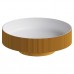 Boheme Раковина накладная рифленая SOLE Corian 400*130 GOLD 801-R-G