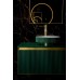 Boheme Раковина накладная рифленая Corian 400*130 ral6005 801-R-ral6005