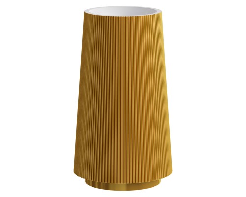 Boheme Раковина напольная рифленая Torre Corian 480*480*850 GOLD 801-Torre-G