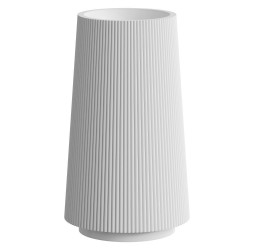 Boheme Раковина напольная рифленая Torre Corian 480*480*850 Matt White 801-Torre-MW