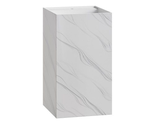 Раковина напольная Cube Corian 480*480*850 Calacatta 802-CLCT