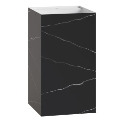 Boheme Раковина напольная Cube Corian 480*480*850 Nero Marquina 802-NM