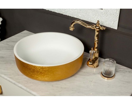 Раковина LV204 Corian золото 41,5*14см 819-G