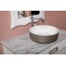 Boheme Раковина LV204 Corian серебро 41,5*14см 819-SL