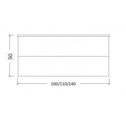 Armadi Art Тумба NeoArt 80см*43,5 WHITE (керам.моноблок) 830-080-WH
