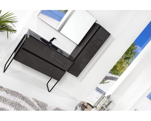 Armadi Art Пенал Vallessi 120*35*28,5cm Антрацит глянец 836-A glossy
