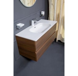 Armadi Art Тумба без раковины Vallessi 100*46cm DARK OAK мат. 2 полки, 837-100-D