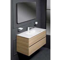 Armadi Art Тумба без раковины Vallessi 100*46cm LIGHT OAK мат. 2 полки 837-100-L