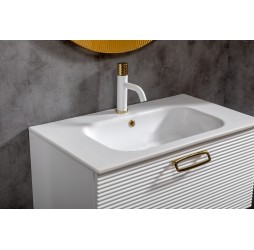 Тумба Linea 80 белая+Золото 842-080-WG