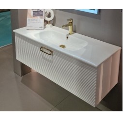 Armadi Art Тумба Linea 120 белая + Золото 842-120-WG