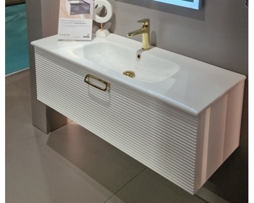 Armadi Art Тумба Linea 120 белая + Золото 842-120-WG