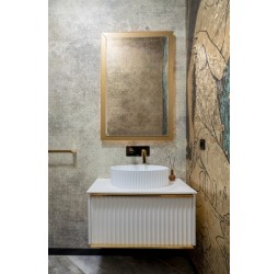 Armadi Art Тумба Canale 80 белая + Золото 843-080-WG