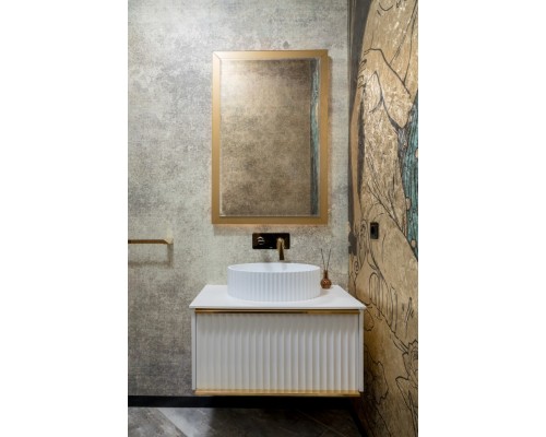 Armadi Art Тумба Canale 80 белая + Золото 843-080-WG