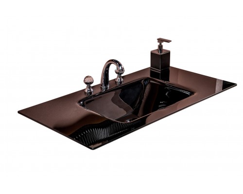 Armadi Art Столешница стекло 100см моноблок BLACK 852-100-B