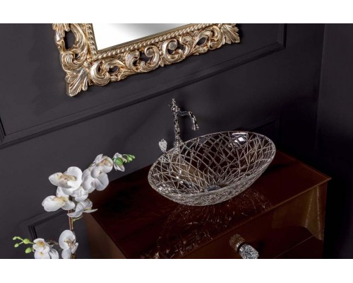 Столешница стекло 80см прямая DARK BROWN 853-080-DB