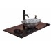 Armadi Art Столешница мрамор 81см Nero Marquina под Консоль и круглую хрусталь и смесак СБОКУ 857-081-NM
