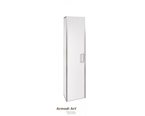 Armadi Art Пенал MONACO белый глянец + хром без ножек 868-WCR