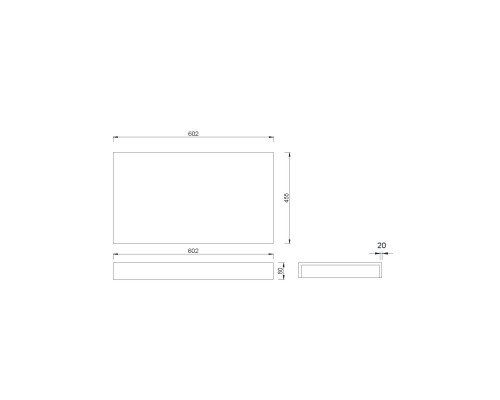 Armadi Art Столешница прямая FLAT CALACATTA 610*460*70 869-060-CLCT