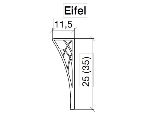 Ножки Eifel золото, короткие, h25 (пара) 885-G