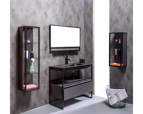 Armadi Art Ящик под консоль LOFT 100 Антрацит, 1 полка 894-100-A