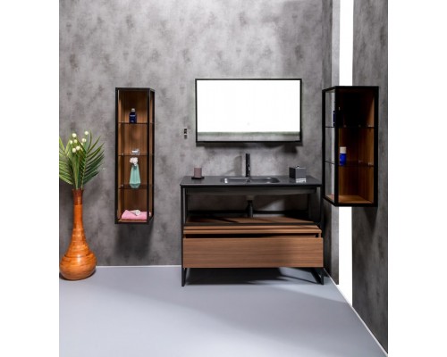 Armadi Art Ящик под консоль LOFT 120 dark wood, 1 полка 894-120-D