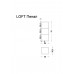 Armadi Art Пенал LOFT низкий dark wood, полки стекло 895-D