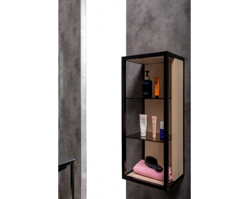 Armadi Art Пенал LOFT низкий light wood, полки стекло 895-L