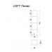 Armadi Art Пенал LOFT высокий light wood, полки стекло 896-L