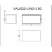 Ящик под столешницу 80см LIGHT OAK VALLESSI UNO-S 897-080-L