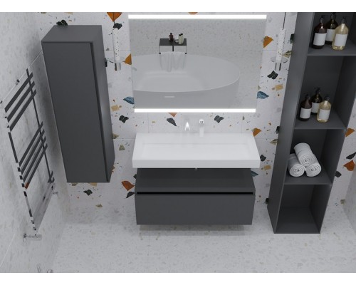 Ящик под столешницу 100см АНТРАЦИТ глянец VALLESSI UNO-S 897-100-A glossy