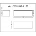 Ящик под столешницу 120см LIGHT OAK VALLESSI UNO-S 897-120-L