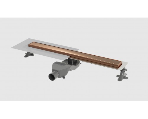 Boheme Душевой лоток Premium Linear 60см, нерж.сталь COPPER BRUSHED 982-60-CB