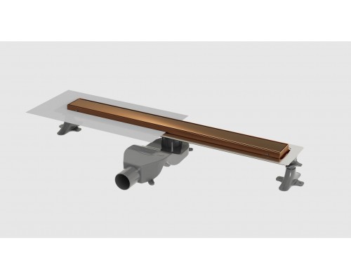 Boheme Душевой лоток Premium Linear 80см, нерж.сталь BRUSHED BRONZE 982-80-BRB