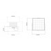 Душевой трап SMART DESIGN 10x10 cm, нерж.сталь ХРОМ 984-10-CR