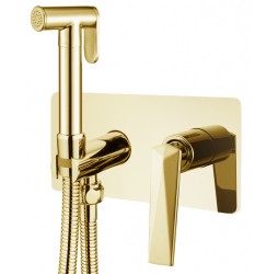 Boheme Гигеническая лейка со смесителем VENTURO золото 387