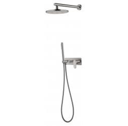 Boheme Смеситель встроенный + верхний+ ручной душ Spectre Nickl Brush 454-NB