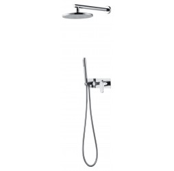 Boheme Смеситель встроенный + верхний+ ручной душ Spectre Хром 454-CR