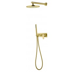 Boheme Смеситель встроенный + верхний+ ручной душ Spectre Bronze 454-BR